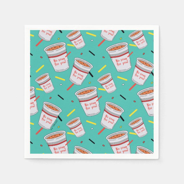 Seinfeld | No Soup For You Pattern Napkins (Front)