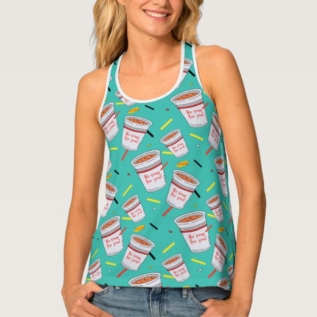 Seinfeld | No Soup For You Pattern Tank Top (Front)