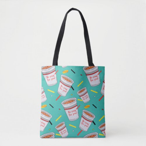 Seinfeld  No Soup For You Pattern Tote Bag