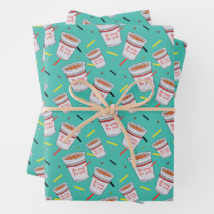 Seinfeld No Soup For You Pattern Wrapping Paper Sheets