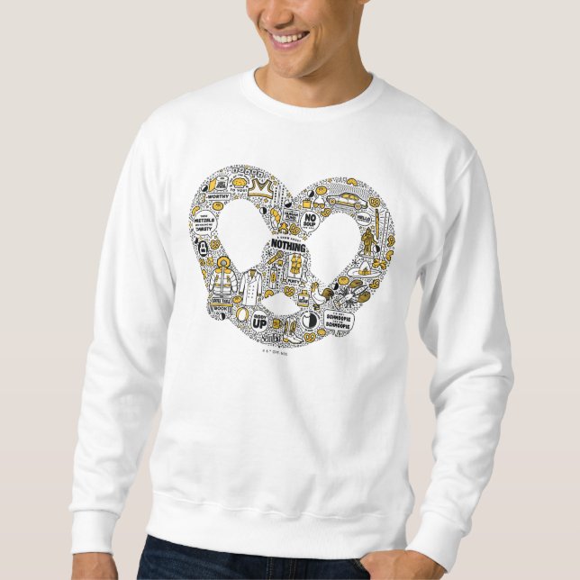 Seinfeld Pretzel Doodle Art Sweatshirt (Front)