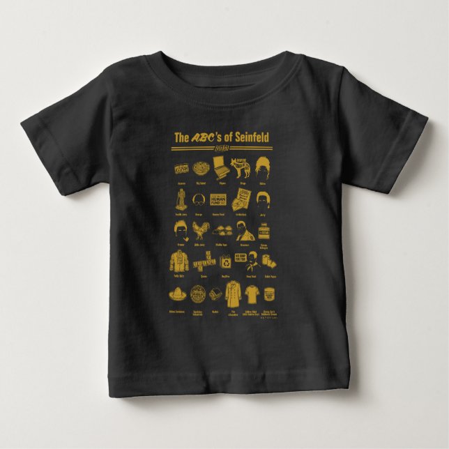 Seinfeld | The ABC's of Seinfeld Infographic Baby T-Shirt (Front)