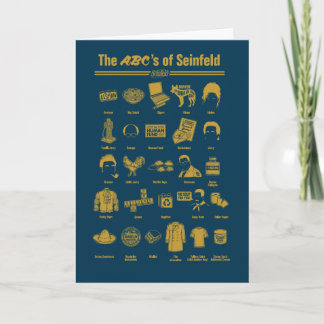 Seinfeld | The ABC's of Seinfeld Infographic Card