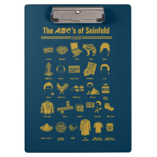 Seinfeld   The ABC's of Seinfeld Infographic Clipboard