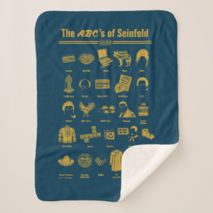 Seinfeld   The ABC's of Seinfeld Infographic Sherpa Blanket
