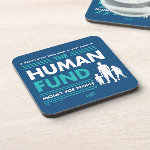 Seinfeld  The Human Fund Beverage Coaster
