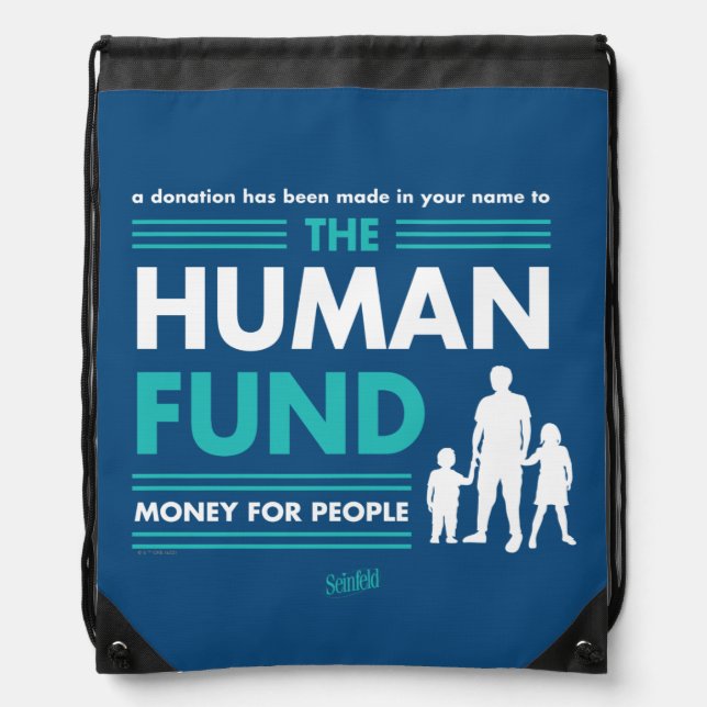 Seinfeld | The Human Fund Drawstring Bag (Front)