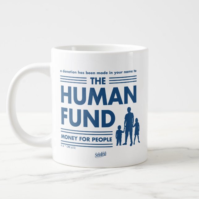 Seinfeld | The Human Fund Giant Coffee Mug (Left)
