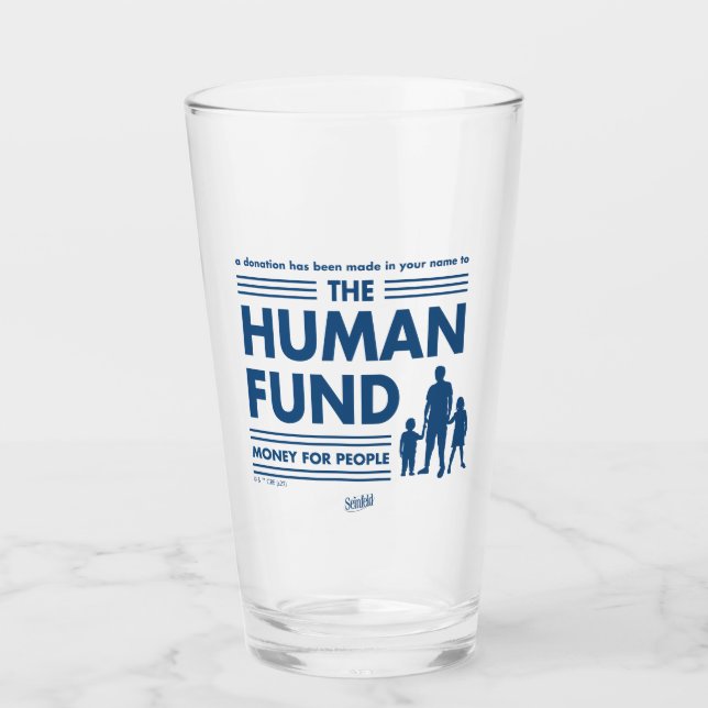 Seinfeld | The Human Fund Glass (Front)