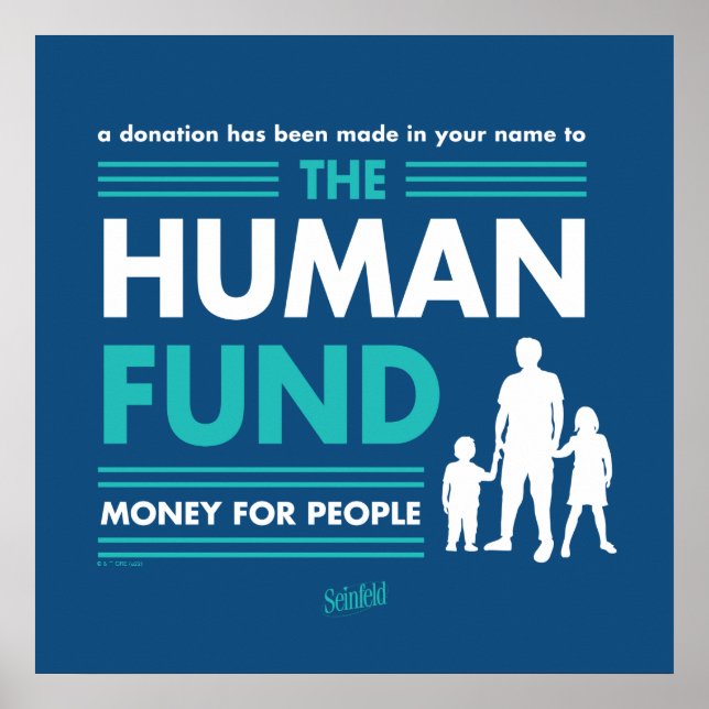Seinfeld | The Human Fund Poster (Front)