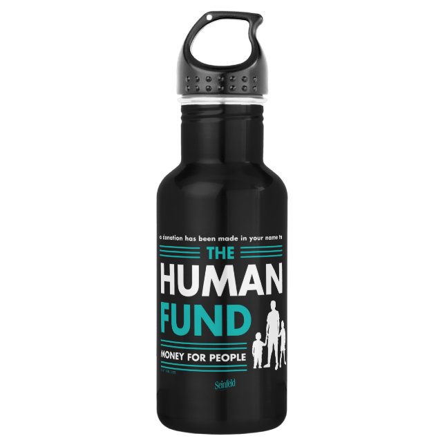 Seinfeld | The Human Fund Stainless Steel Water Bottle (Front)