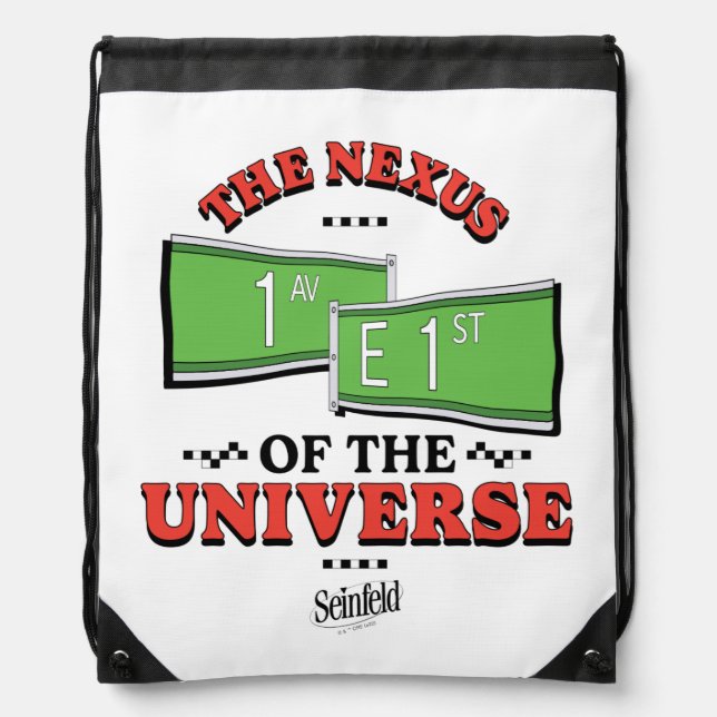 Seinfeld | The Nexus of the Universe Drawstring Bag (Front)