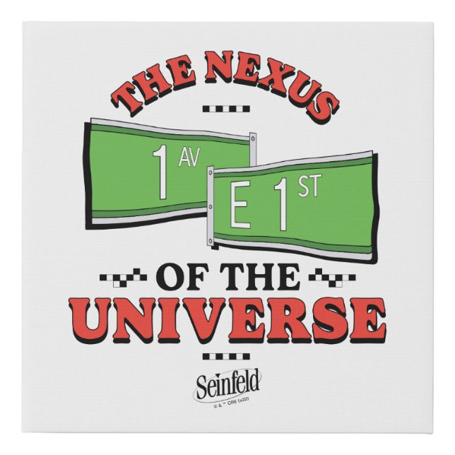 Seinfeld | The Nexus of the Universe Faux Canvas Print (Front)