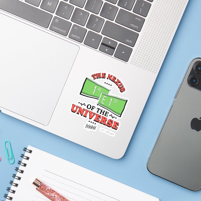 Seinfeld | The Nexus of the Universe Sticker (Laptop w/ iPhone)