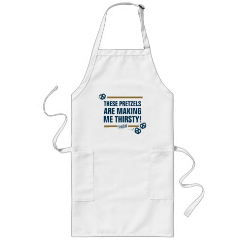 Seinfeld  These Pretzels Typography Graphic Long Apron