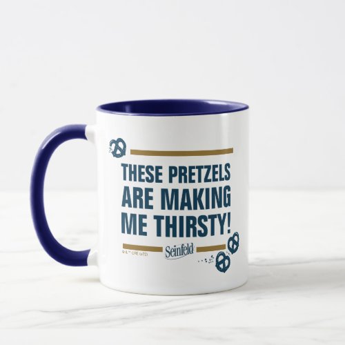 Seinfeld  These Pretzels Typography Graphic Mug