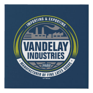 Seinfeld Vandelay Industries Logo Faux Canvas Print
