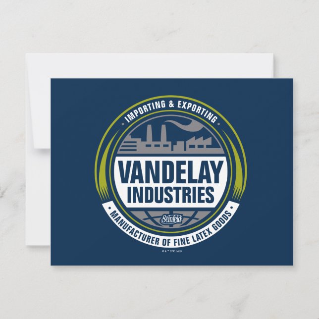 Seinfeld | Vandelay Industries Logo Note Card (Front)