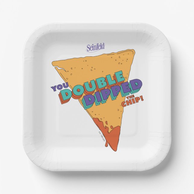 Seinfeld | You Double Dipped the Chip Paper Plates (Front)