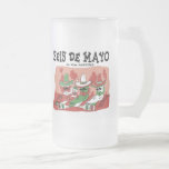 Seis de Mayo Frosted Glass Beer Mug