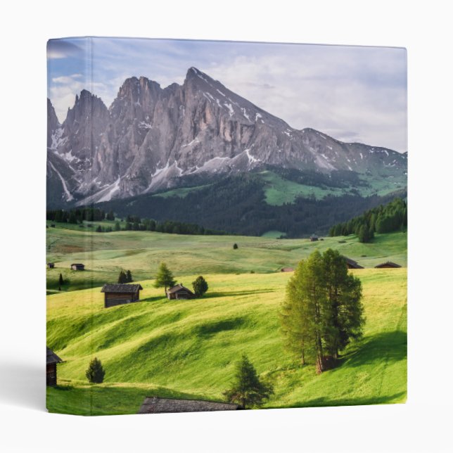 Seiser Alm | Dolomite Alps, Italy 3 Ring Binder (Front/Spine)