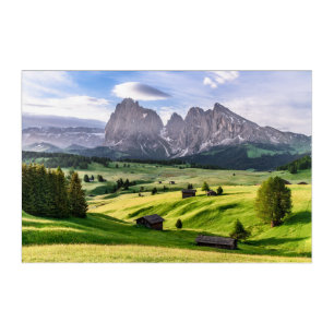 Seiser Alm   Dolomite Alps, Italy Acrylic Print