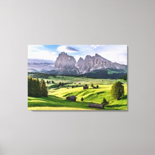 Seiser Alm  Dolomite Alps Italy Canvas Print