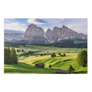 Seiser Alm   Dolomite Alps, Italy Faux Canvas Print