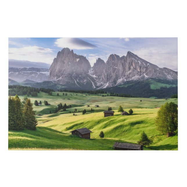 Seiser Alm | Dolomite Alps, Italy Faux Canvas Print (Front)