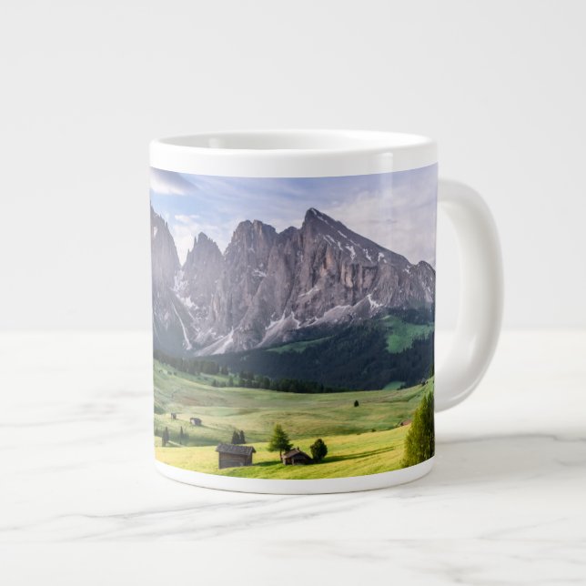 Seiser Alm | Dolomite Alps, Italy Giant Coffee Mug (Front Right)