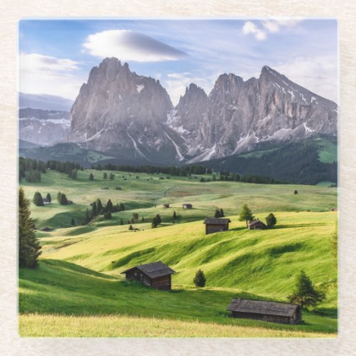 Seiser Alm  Dolomite Alps Italy Glass Coaster