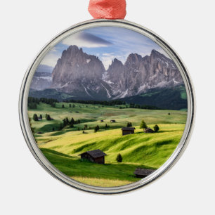 Seiser Alm Dolomite Alps, Italy Metal Ornament