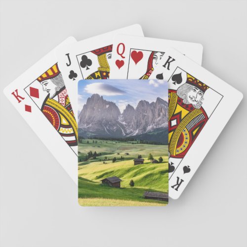 Seiser Alm  Dolomite Alps Italy Poker Cards