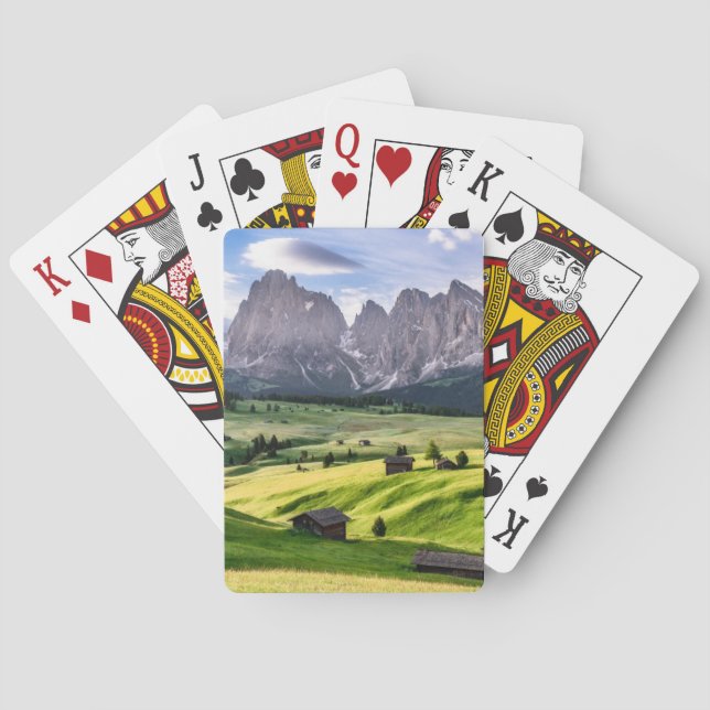 Seiser Alm | Dolomite Alps, Italy Poker Cards (Back)