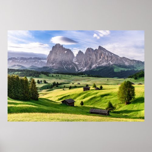 Seiser Alm  Dolomite Alps Italy Poster