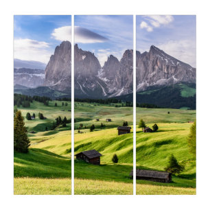 Seiser Alm Dolomite Alps, Italy Triptych