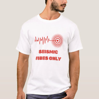 Seismic Vibes Only – Earthquake Chart Graphic Tee