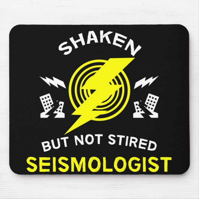 Seismologist | Seismology | Scientist | Geology Mu Mouse Pad (Front)