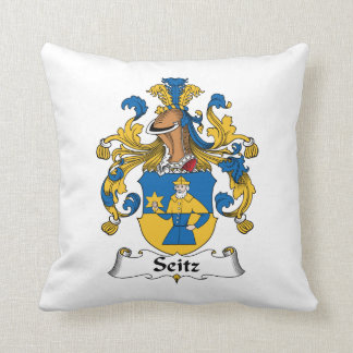 Seitz Family Crest Throw Pillow