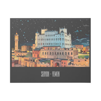 Seiyun City - Yemen Gallery Wrap