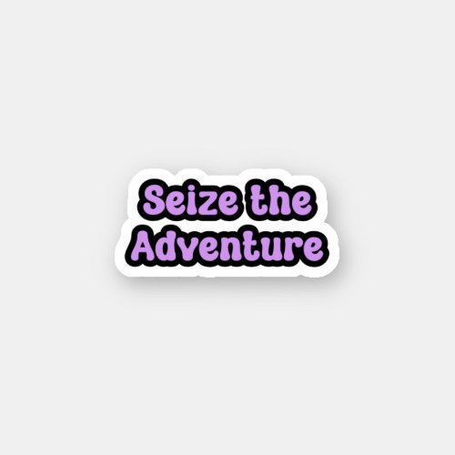 Seize the Adventure Purple Epilepsy Awareness Sticker