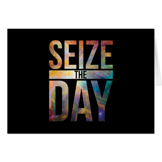 Seize the Day Black (Front Horizontal)