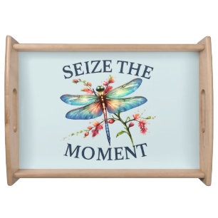 Seize The Moment - Artistic Dragonfly Serving Tray