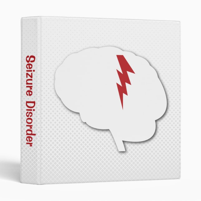 Seizure Disorder Image; Awareness 3 Ring Binder (Front/Spine)