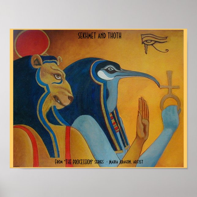 Sekhmet and Thoth Poster (Front)