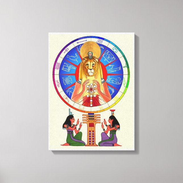 Sekhmet Balances Time Canvas Print (Front)