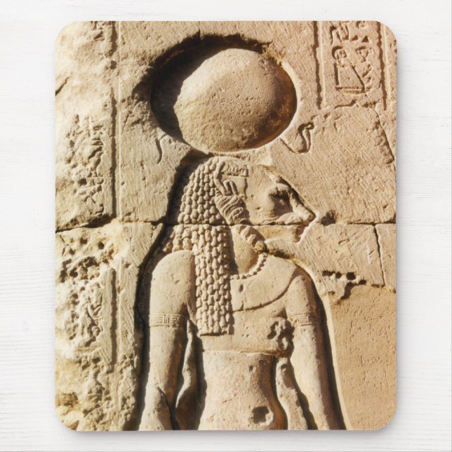 Sekhmet cat goddess of Upper Egypt Mouse Pad (Front)