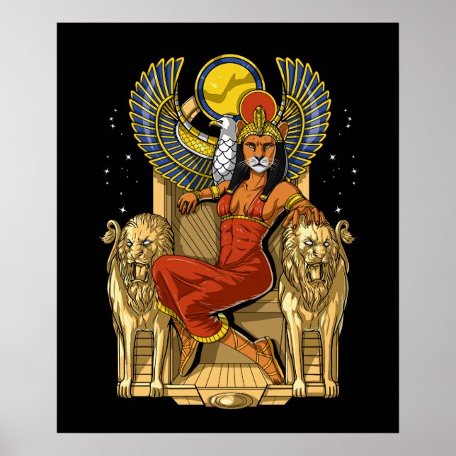Sekhmet Egyptian Lioness Goddess Poster (Front)