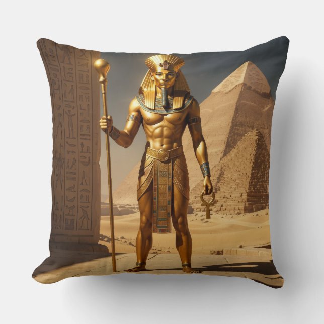 Sekhmet – Lion-Headed War Goddess´1 Throw Pillow (Front)