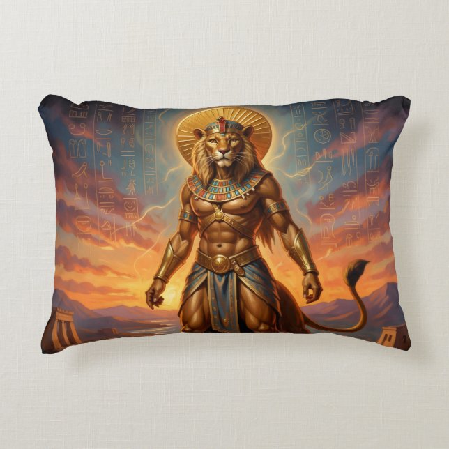 Sekhmet – Lion-Headed War Goddess´2 Accent Pillow (Front)